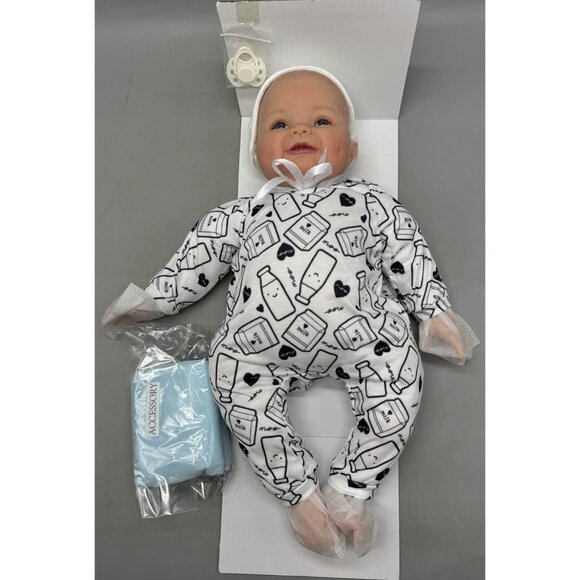 paradise galleries baby doll Realistic Reborn 19" Set blanket pacifier NEW READ - Picture 1 of 7
